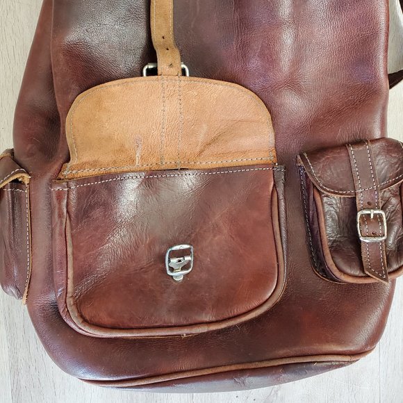 My Green Bag London Coco Leather Rucksack Backpack - Picture 5 of 5